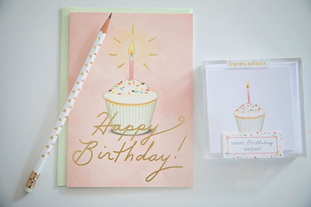 Karen Adams Designs Karen Adams Designs Golden Birthday Greeting Card - Little Miss Muffin Children & Home
