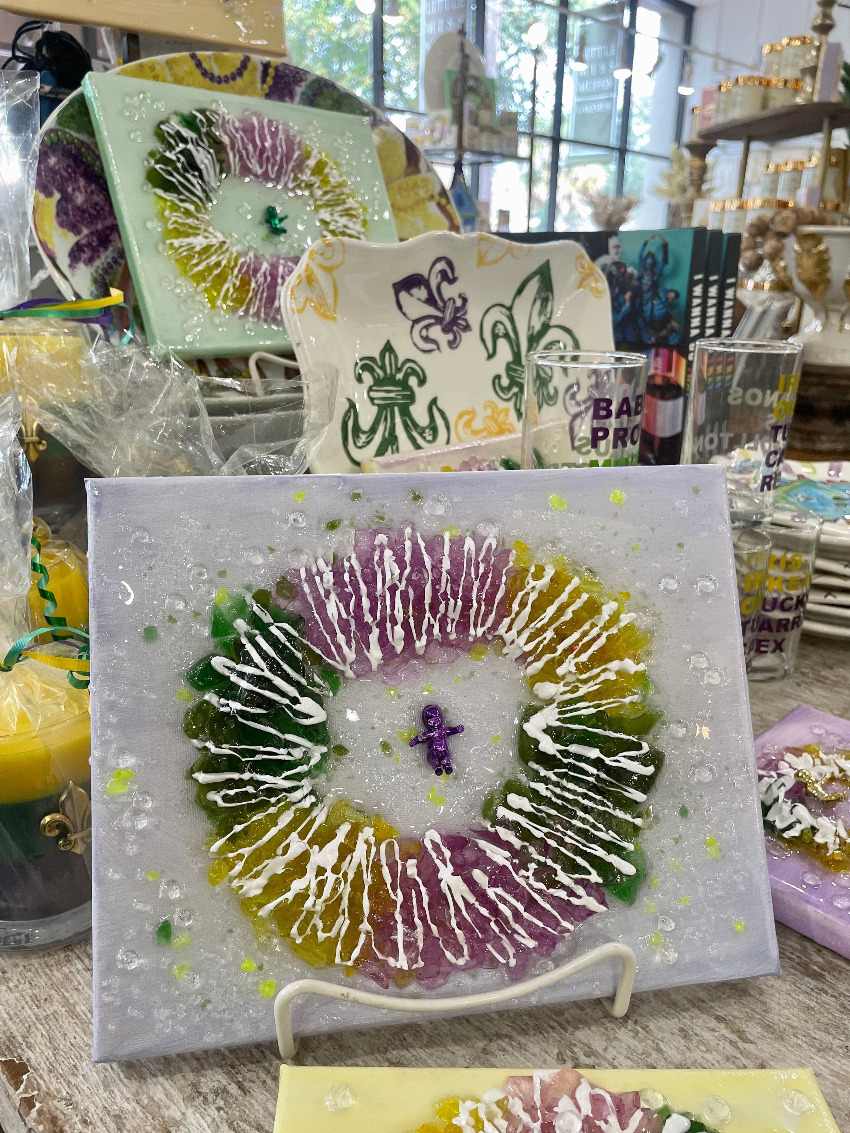 The Shard Shop The Shard Shop King Cake Hanging Art Pieces - Little Miss Muffin Children & Home