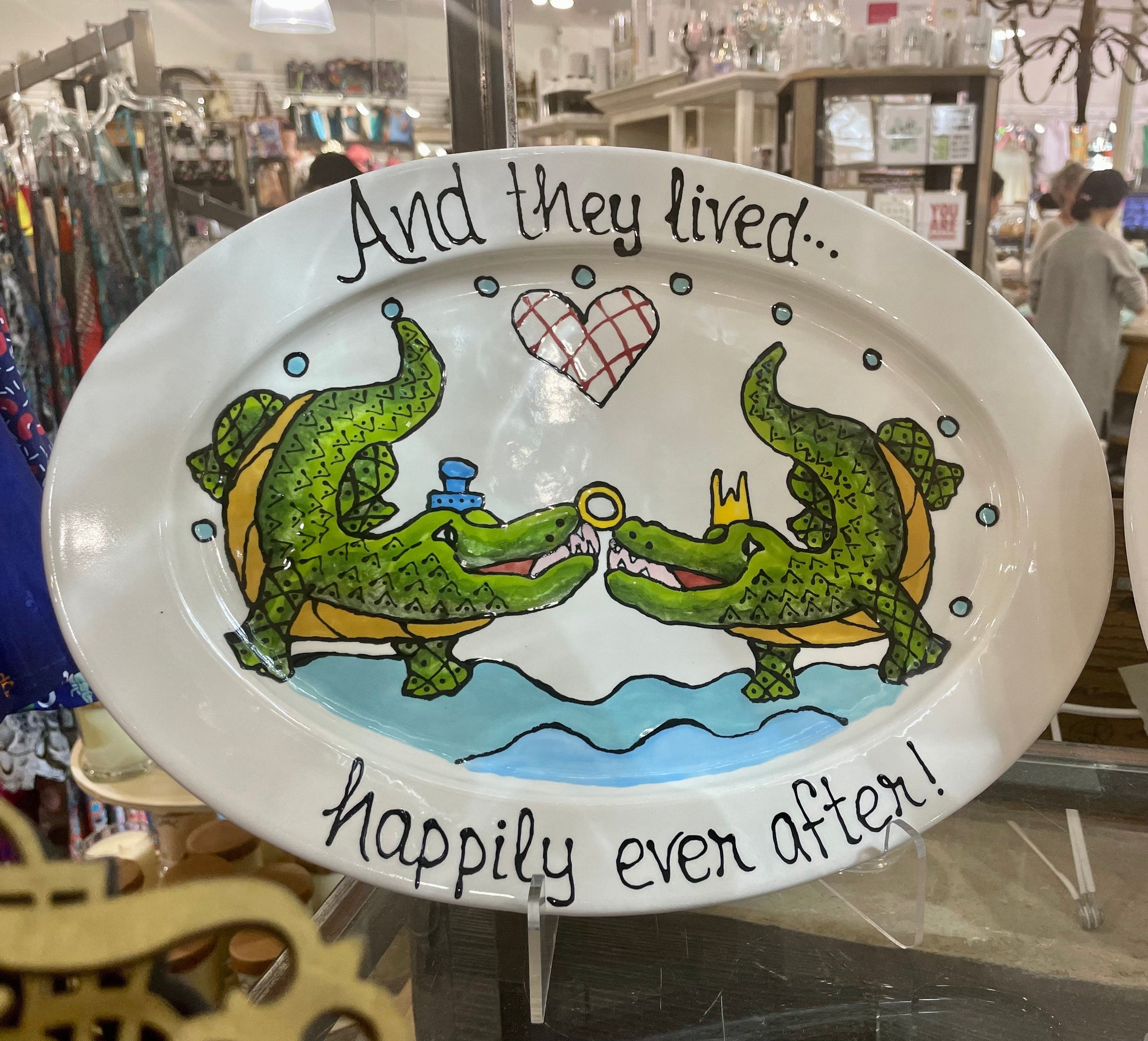Jan Salzer Jan Salzer Alligator Wedding Oval Platter - Little Miss Muffin Children & Home