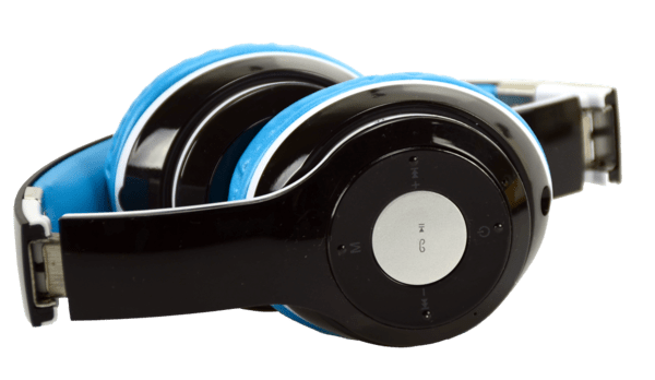 Wireless Express - Wireless Express Bluetooth Stereo Headphones in Black / Blue - Little Miss Muffin Children & Home