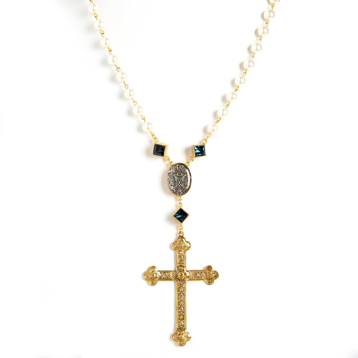 Virgins Saints & Angels Virgins Saints & Angels Venetian Cross Rosary - Little Miss Muffin Children & Home