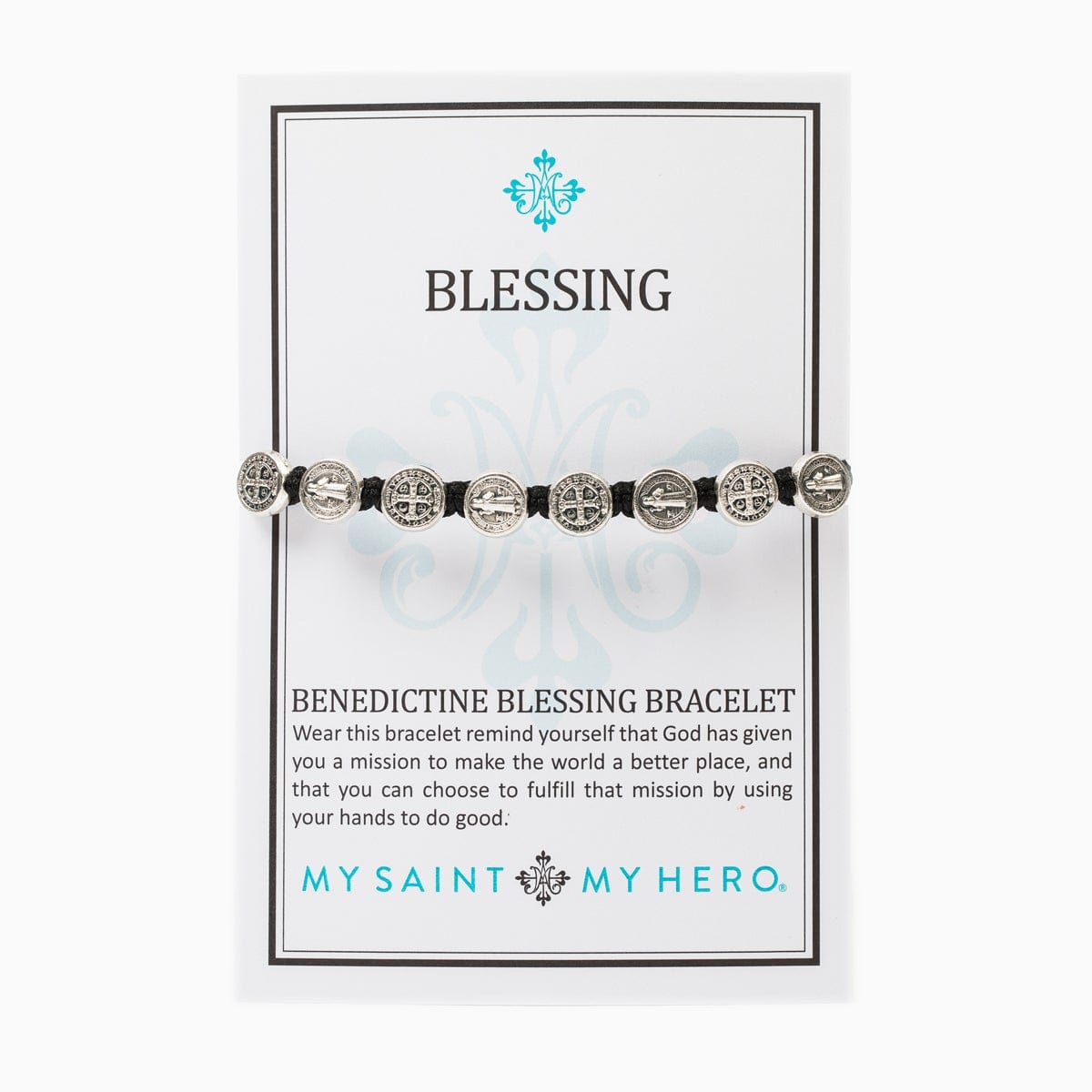 My Saint My Hero My Saint My Hero Benedictine Blessing Bracelet - Silver Medals - Little Miss Muffin Children & Home