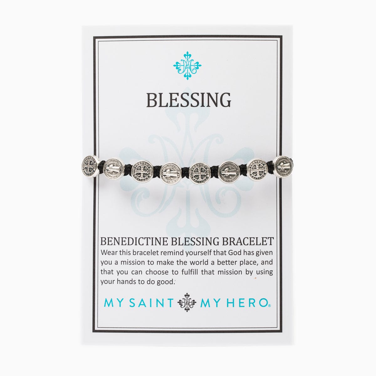 My Saint My Hero My Saint My Hero Benedictine Blessing Bracelet Orange/Silver - Little Miss Muffin Children & Home