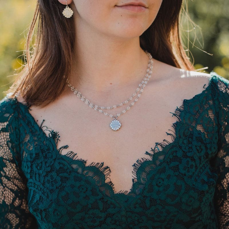 My Saint My Hero My Saint My Hero Brilliance Layer Of Light Necklace Silver - Little Miss Muffin Children & Home