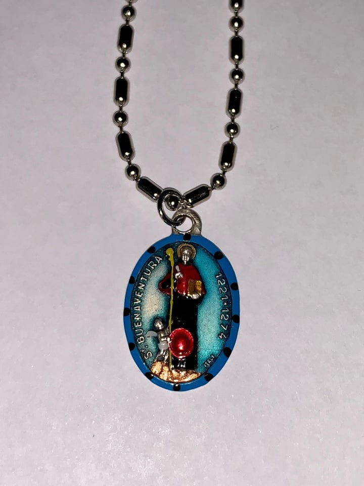 Saints For Sinners Saints For Sinners Saint Bonaventura Hand Painted Medal - Little Miss Muffin Children & Home