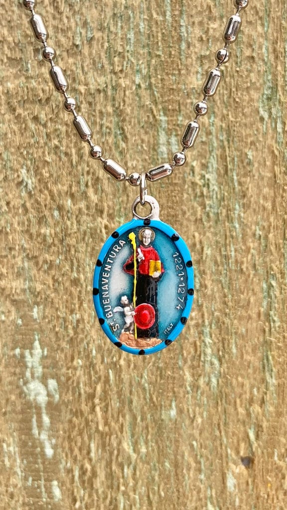 Saints For Sinners Saints For Sinners Saint Bonaventura Hand Painted Medal - Little Miss Muffin Children & Home