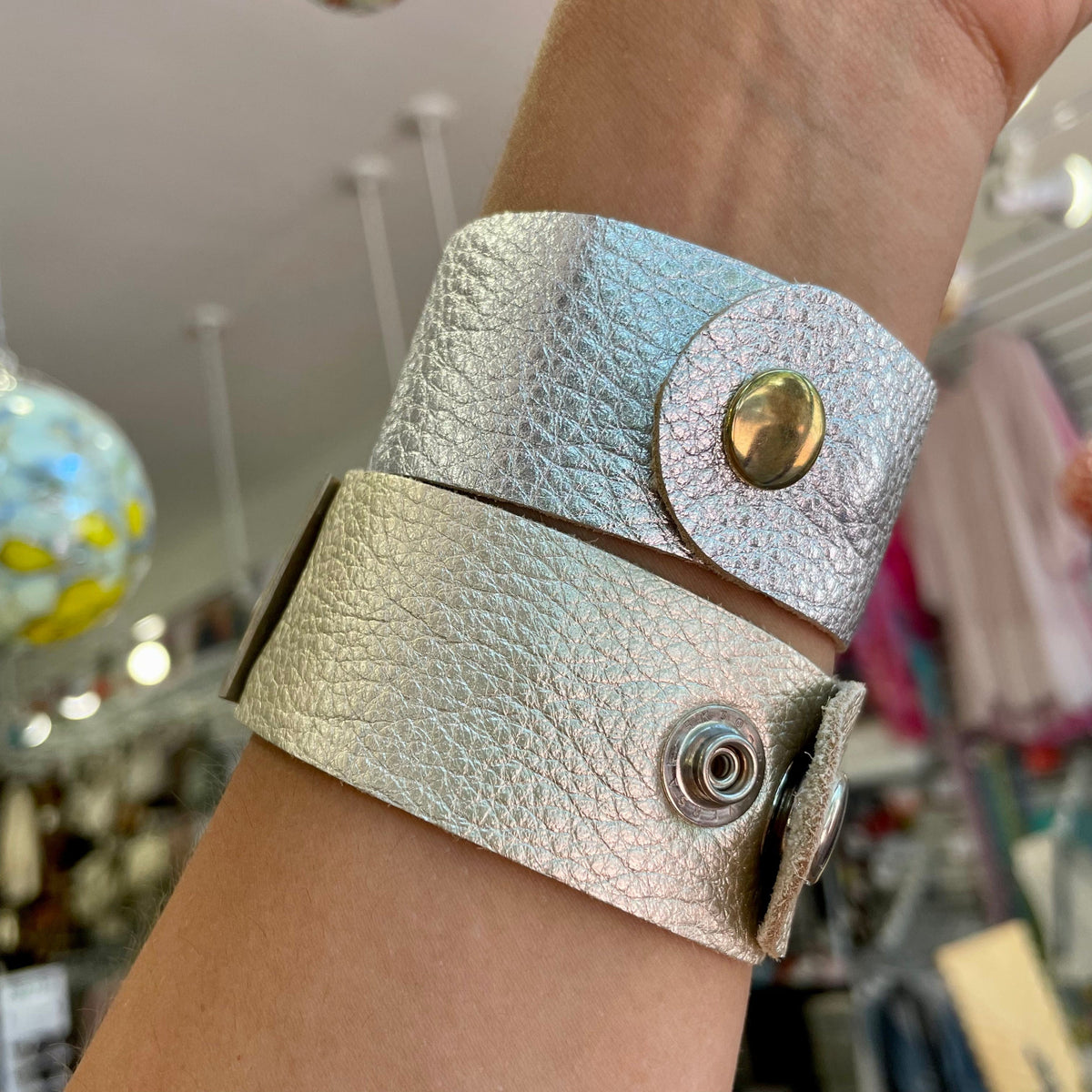 Lisa Devlin Designs Lisa Devlin Designs Crown Leather Cuff - Little Miss Muffin Children & Home