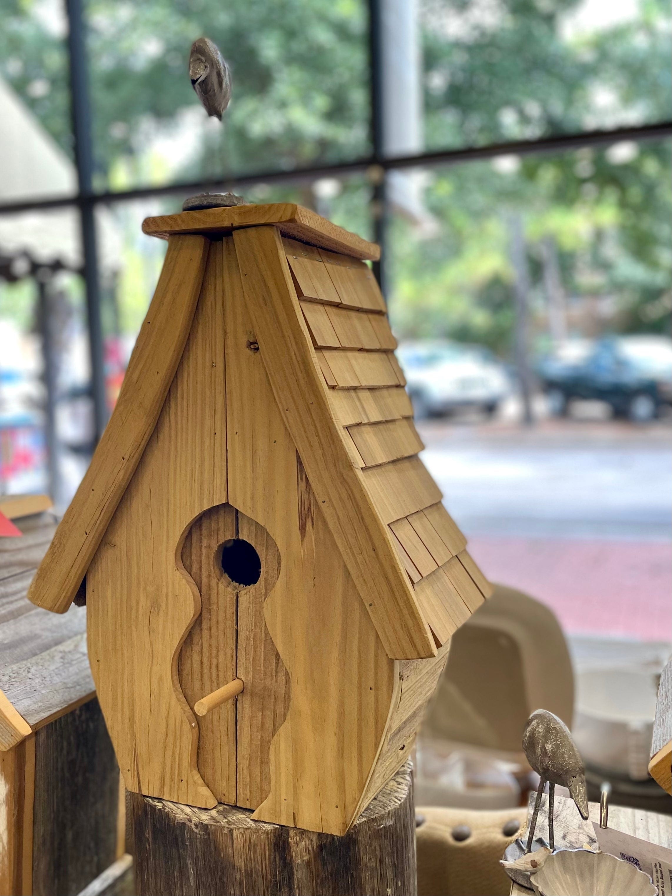 Nola Birdhouses Nola Birdhouses Shake Roof Birdhouse - Little Miss Muffin Children & Home