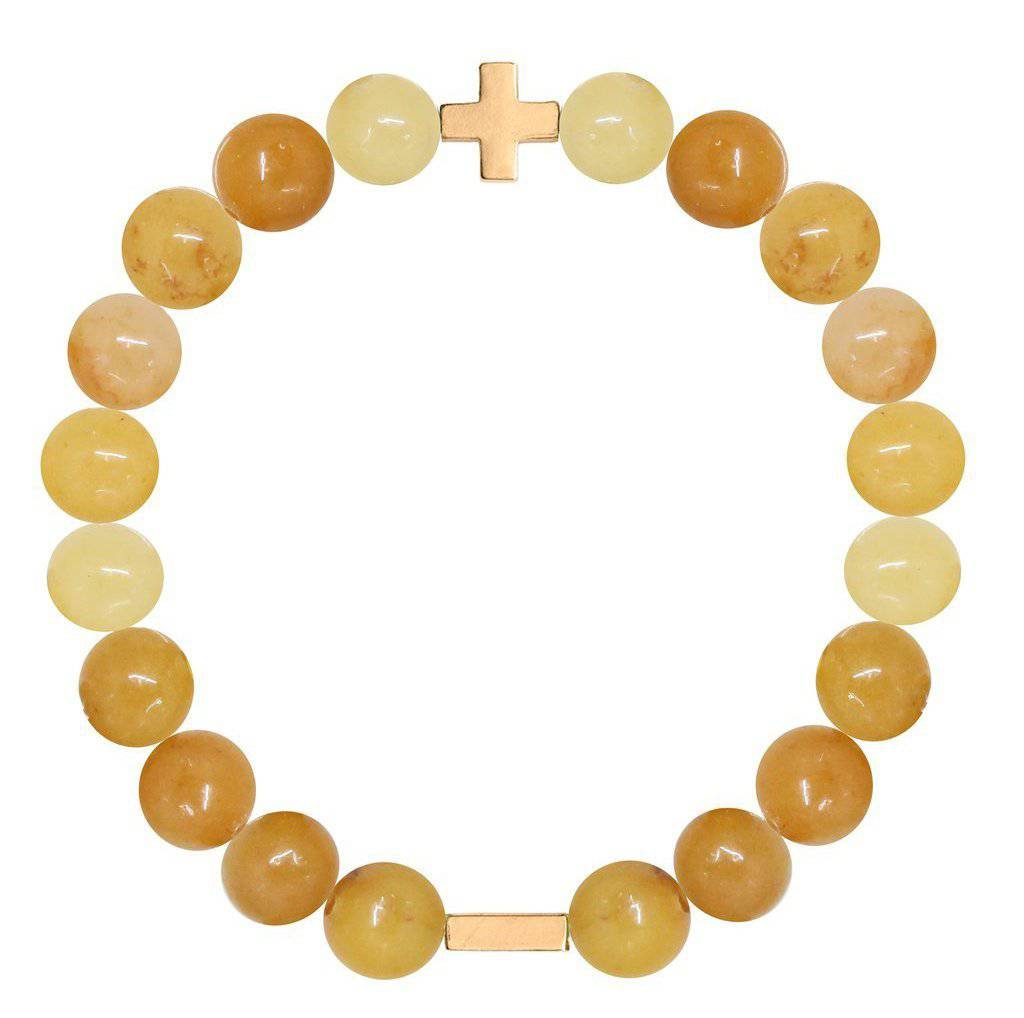 Charged Jewelry - Charged Citrine & Gold Elastic Bracelet - Little Miss Muffin Children & Home