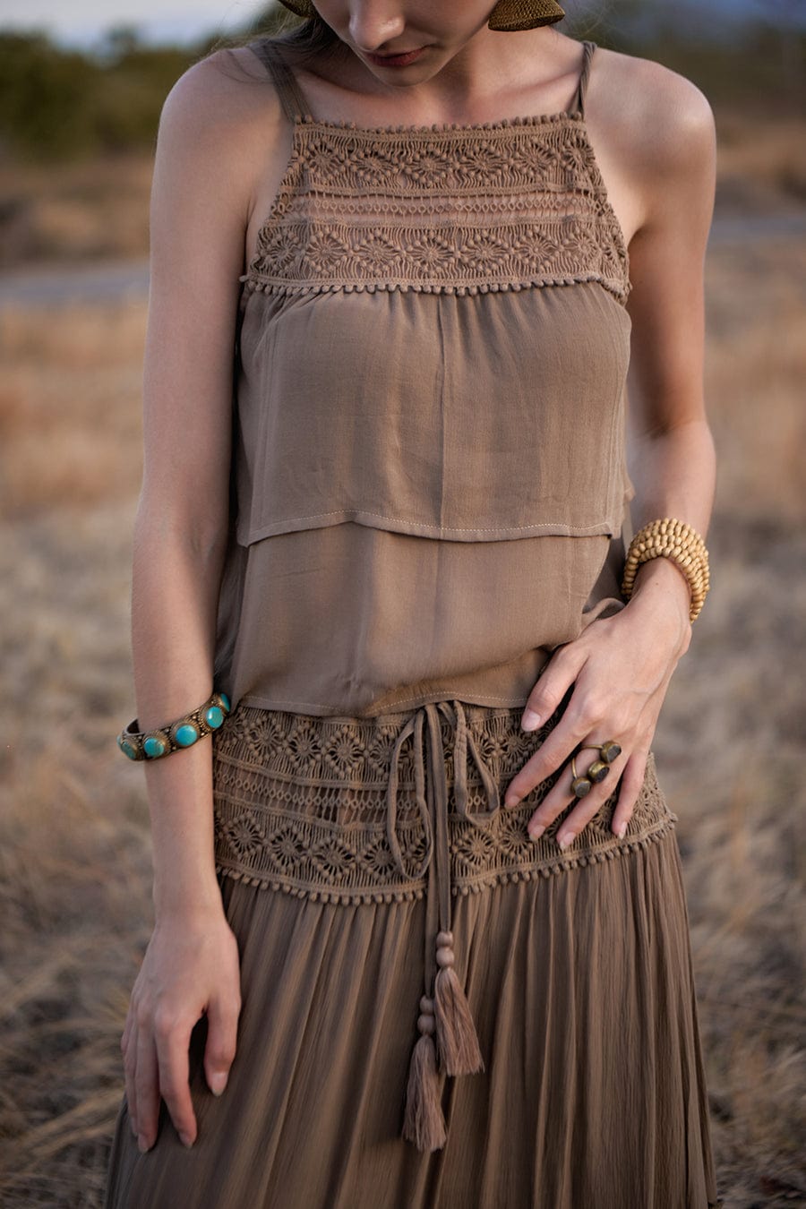 Tulle & Batiste Tulle & Baptiste Chloe Halter Maxi Dress - Little Miss Muffin Children & Home