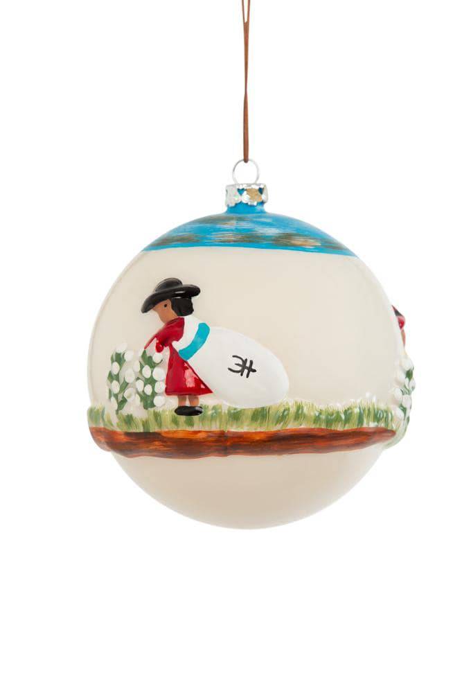 Clementine Hunter, Gitter Gallery - Clementine Hunter Cotton Picking 4" Round Ball Ornament - Little Miss Muffin Children & Home