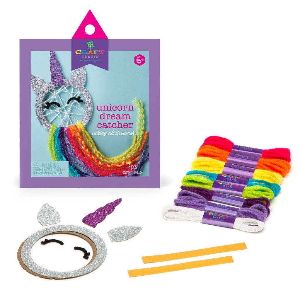  Craft-tastic — Dream Catchers — Arts and Crafts Kit for Kids —  Make 2 Colorful Dream Catchers — for Ages 8+, Brown : Toys & Games