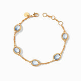 Julie Vos - Julie Vos Calypso Delicate Bracelet with Chalcedony Blue Stones - Little Miss Muffin Children & Home