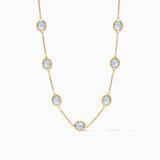 Julie Vos - Julie Vos Calypso Delicate Station Necklace with Chalcedony Blue Stones - Little Miss Muffin Children & Home