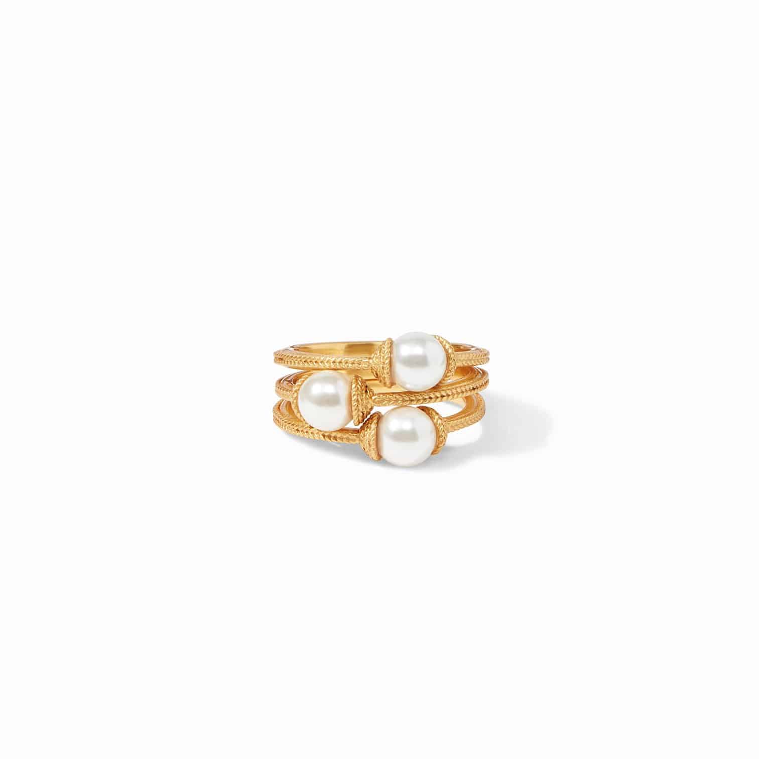 Julie Vos - Julie Vos Calypso Pearl Stacking Rings - Little Miss Muffin Children & Home
