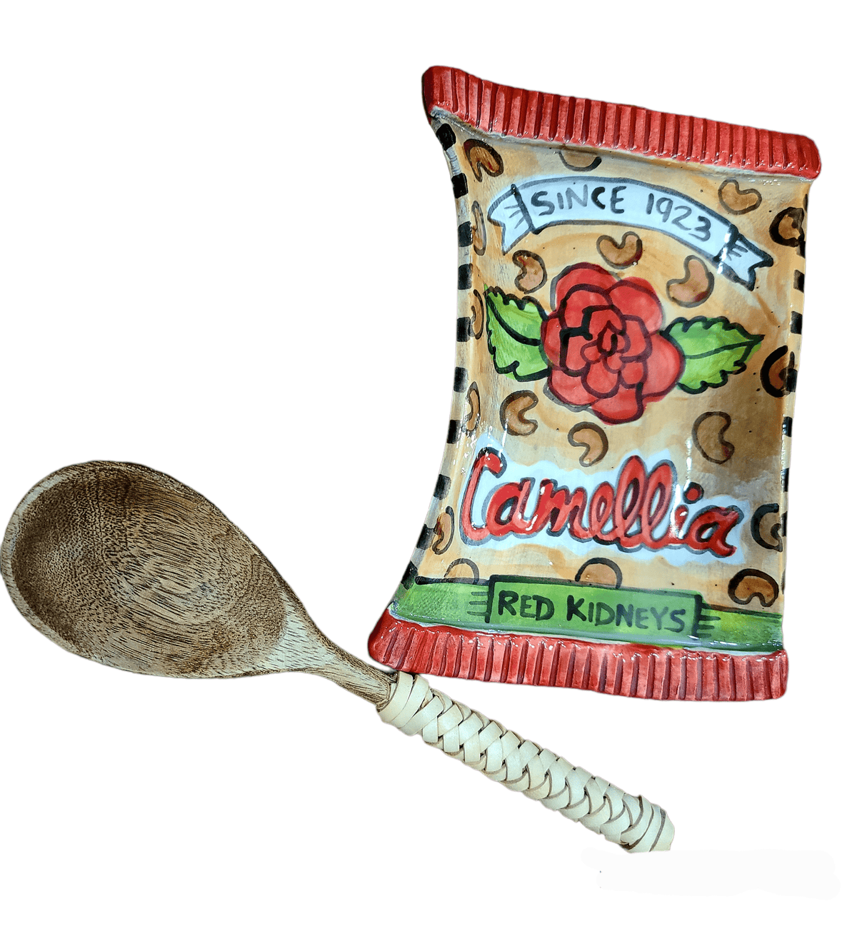 Katie Baldwin Originals Katie Baldwin Camellia Red Bean Spoon Rest - Little Miss Muffin Children & Home