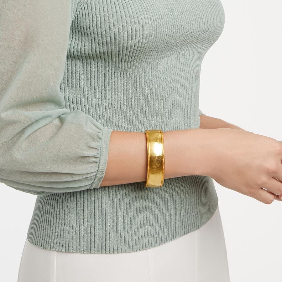 Julie Vos Julie Vos Cassis Statement Hinge Bangle, Gold - Little Miss Muffin Children & Home
