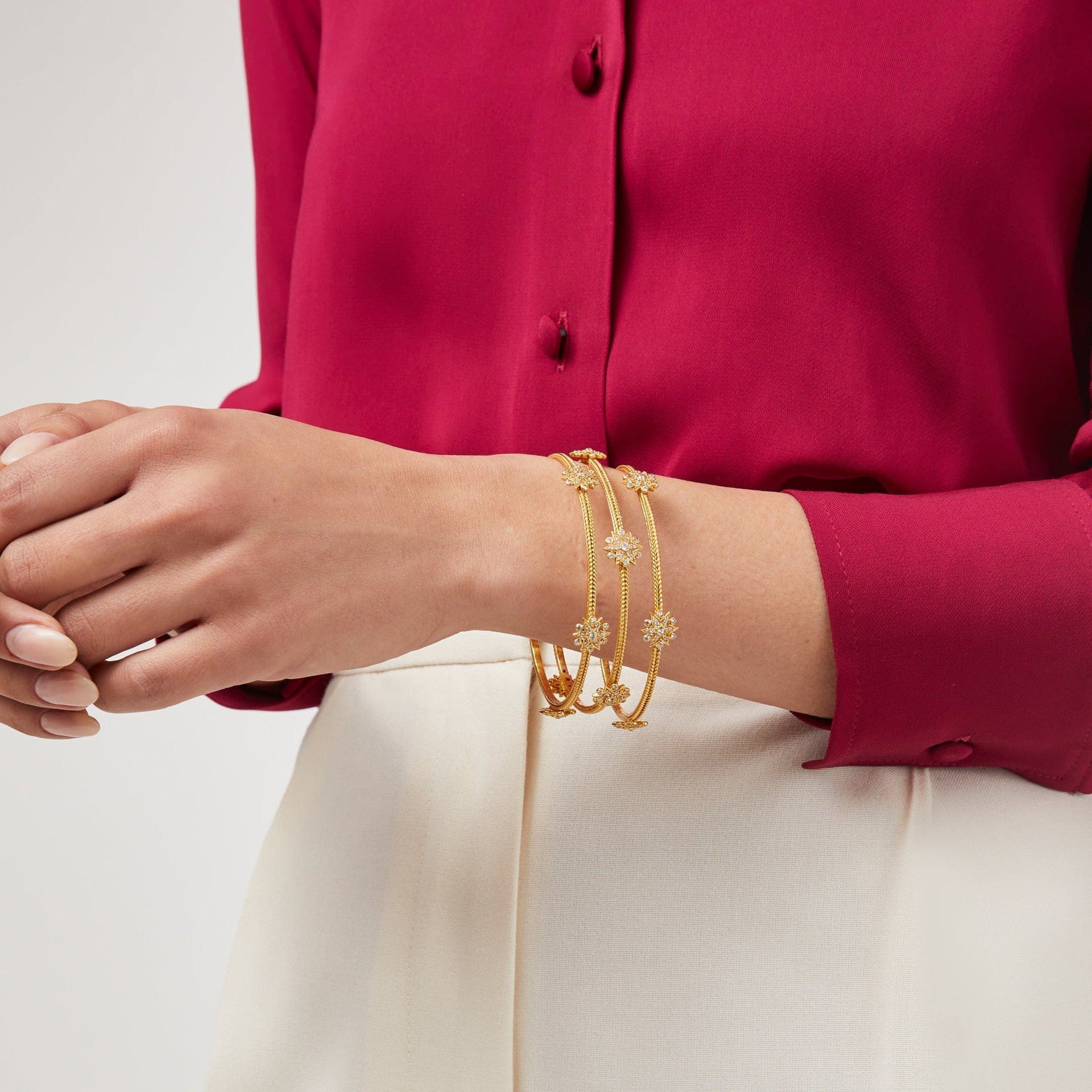 Julie Vos Julie Vos Celeste Bangle Gold - Little Miss Muffin Children & Home