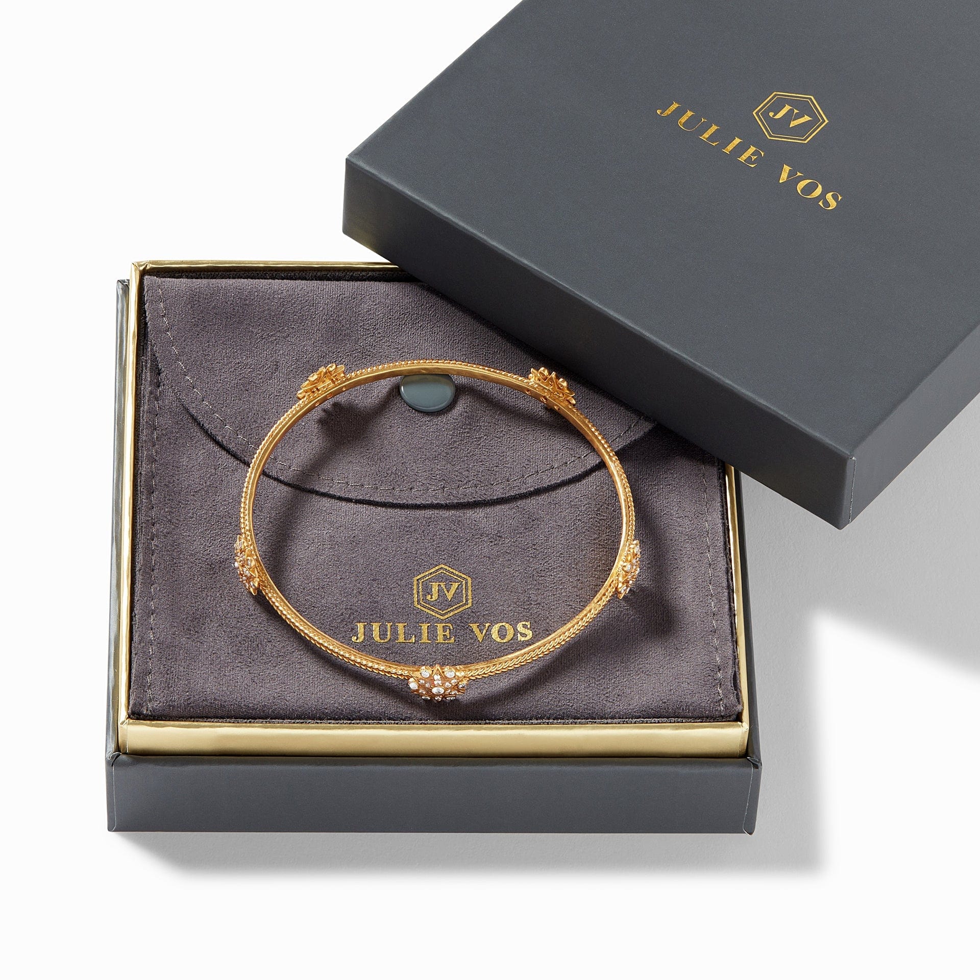 Julie Vos Julie Vos Celeste Bangle Gold - Little Miss Muffin Children & Home