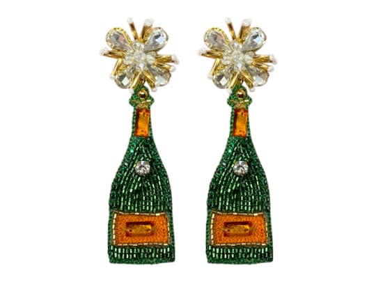 GDL - Golden Lily Golden Lily Champagne Bottle Earrings - Little Miss Muffin Children & Home