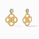 Julie Vos - Julie Vos Chloe Earrings with Iridescent Chalcedony Blue Stones - Little Miss Muffin Children & Home