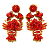 Golden Lily Golden Lily Crawfish Rhinestone Earring - Little Miss Muffin Children & Home