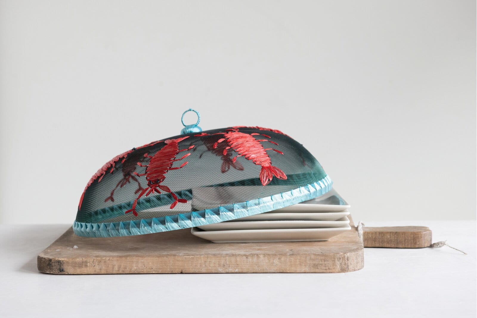 Creative Co-op Creative Co-op Wire Mesh Food Cover with Shrimp - Little Miss Muffin Children & Home