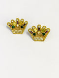 Golden Lily Golden Lily Mardi Gras Crown Earrings - Little Miss Muffin Children & Home