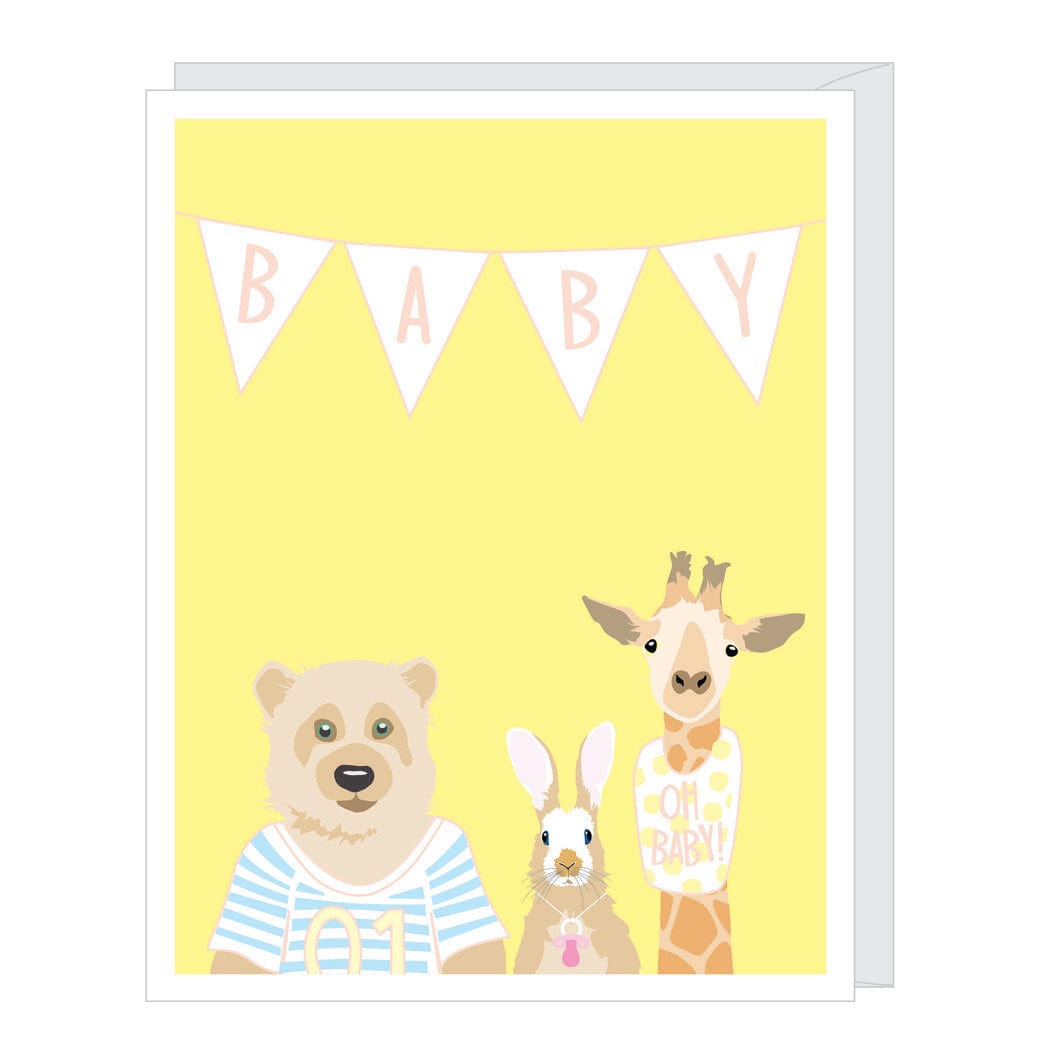 Apartment 2 Cards Apartment 2 Cards Baby Animals New Baby Card - Little Miss Muffin Children & Home