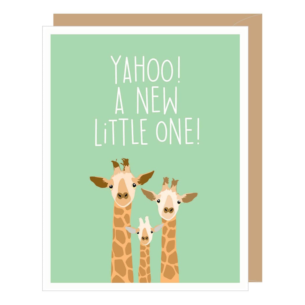 Apartment 2 Cards Apartment 2 Cards Giraffe New Little Baby Card - Little Miss Muffin Children & Home