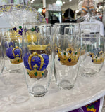 Michelle's Art Box Michelle's Art Box Mardi Gras Queen Crown Glassware Collection - Little Miss Muffin Children & Home
