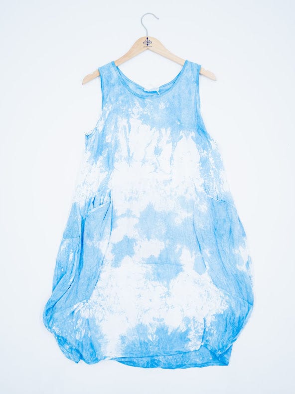 Oro Bonito Oro Bonito Sleeveless Linen Pocket Dress - Little Miss Muffin Children & Home