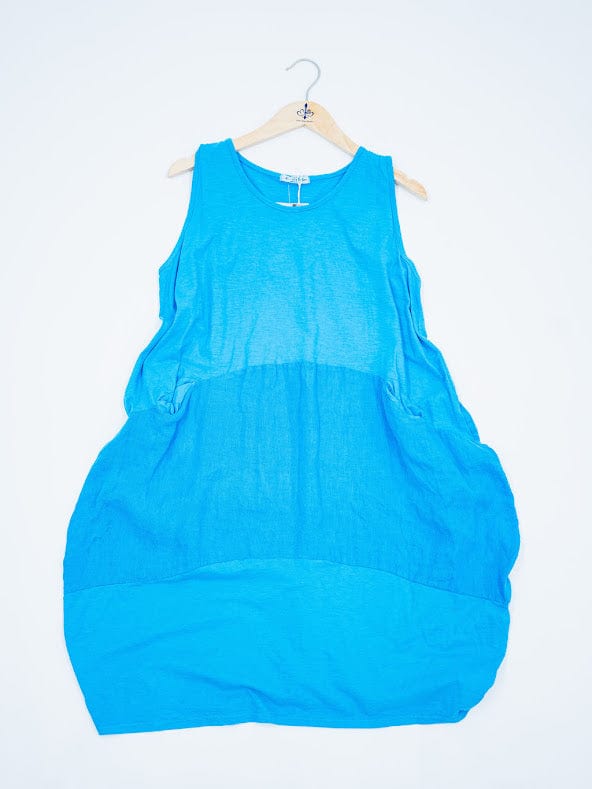 Oro Bonito Oro Bonito Sleeveless Linen Pocket Dress - Little Miss Muffin Children & Home