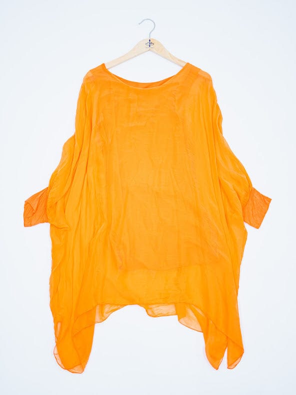 Oro Bonito Oro Bonito Silk Overlay Tunic Dress - Little Miss Muffin Children & Home