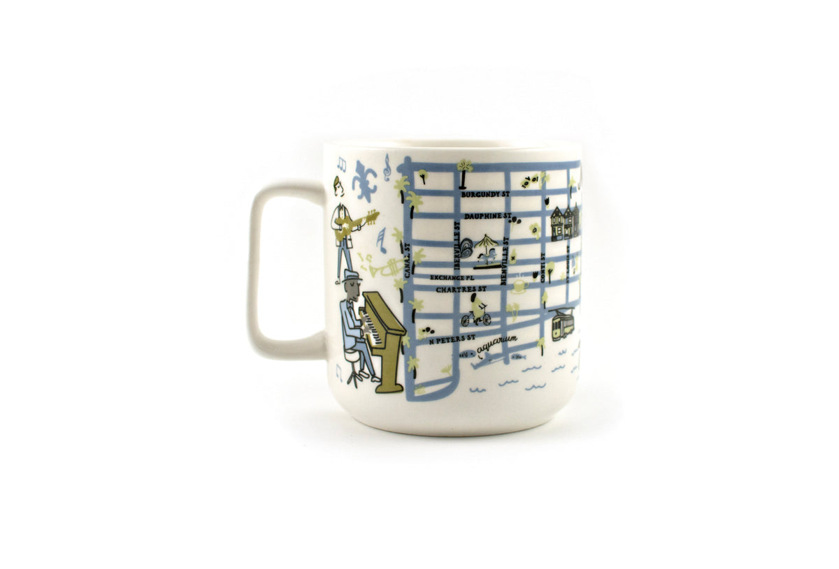 SLV - Second Line Ventures The Parish Line French Quarter Map Mug - Little Miss Muffin Children & Home