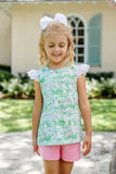 Beaufort Bonnet Company Beaufort Bonnet Company Worth Avenue White Belmont Blooms with Worth Avenue White Eyelet Polly Play shirt - Little Miss Muffin Children & Home