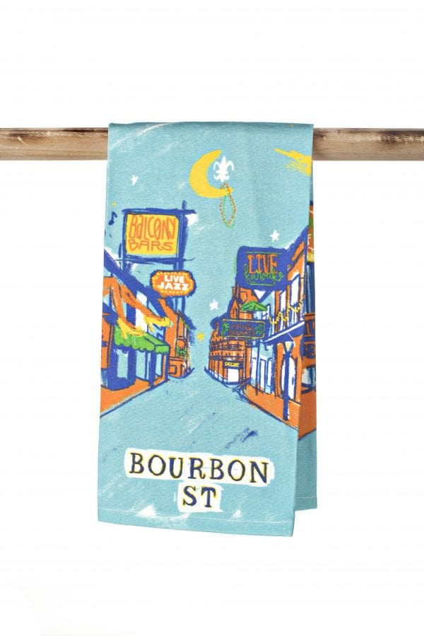 Second Line Ventures The Parish Line Bourbon Street Kitchen Towel - Little Miss Muffin Children & Home