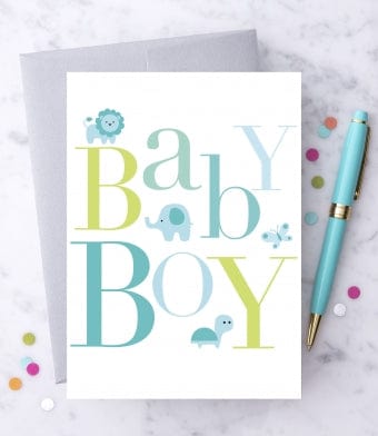 Design with Heart Design with Heart Baby Boy Greeting Card - Little Miss Muffin Children & Home