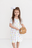 Nola Tawk Nola Tawk Hoppy Easter Organic Cotton Twirl Dress - Little Miss Muffin Children & Home