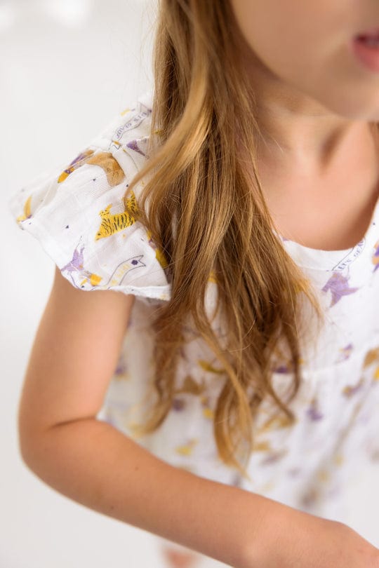 Nola Tawk Nola Tawk Tigers Marching In Muslin Dress - Little Miss Muffin Children & Home