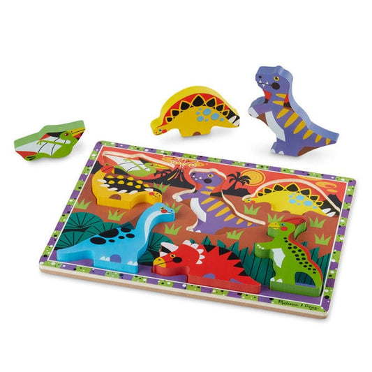 Melissa & Doug Melissa & Doug Dinosaur Chunky Puzzle - Little Miss Muffin Children & Home 670