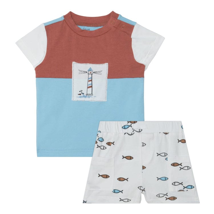 DEUX PAR DEUX Deux Par Deux Top & Short Set - Little Miss Muffin Children & Home