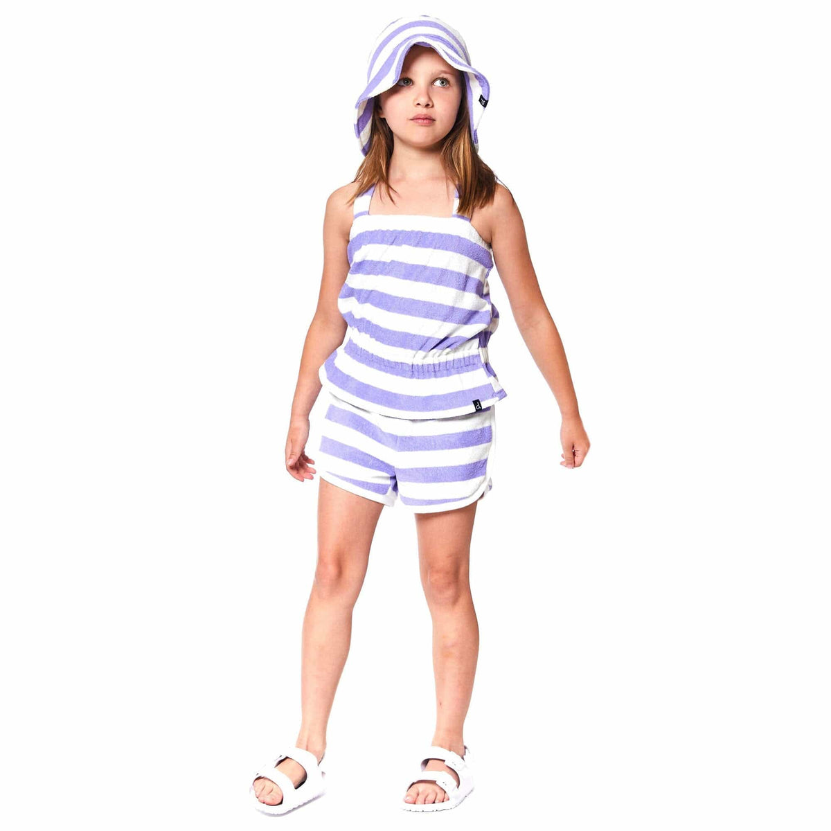 DEUX PAR DEUX Deux Par Deux Striped Short - Little Miss Muffin Children & Home