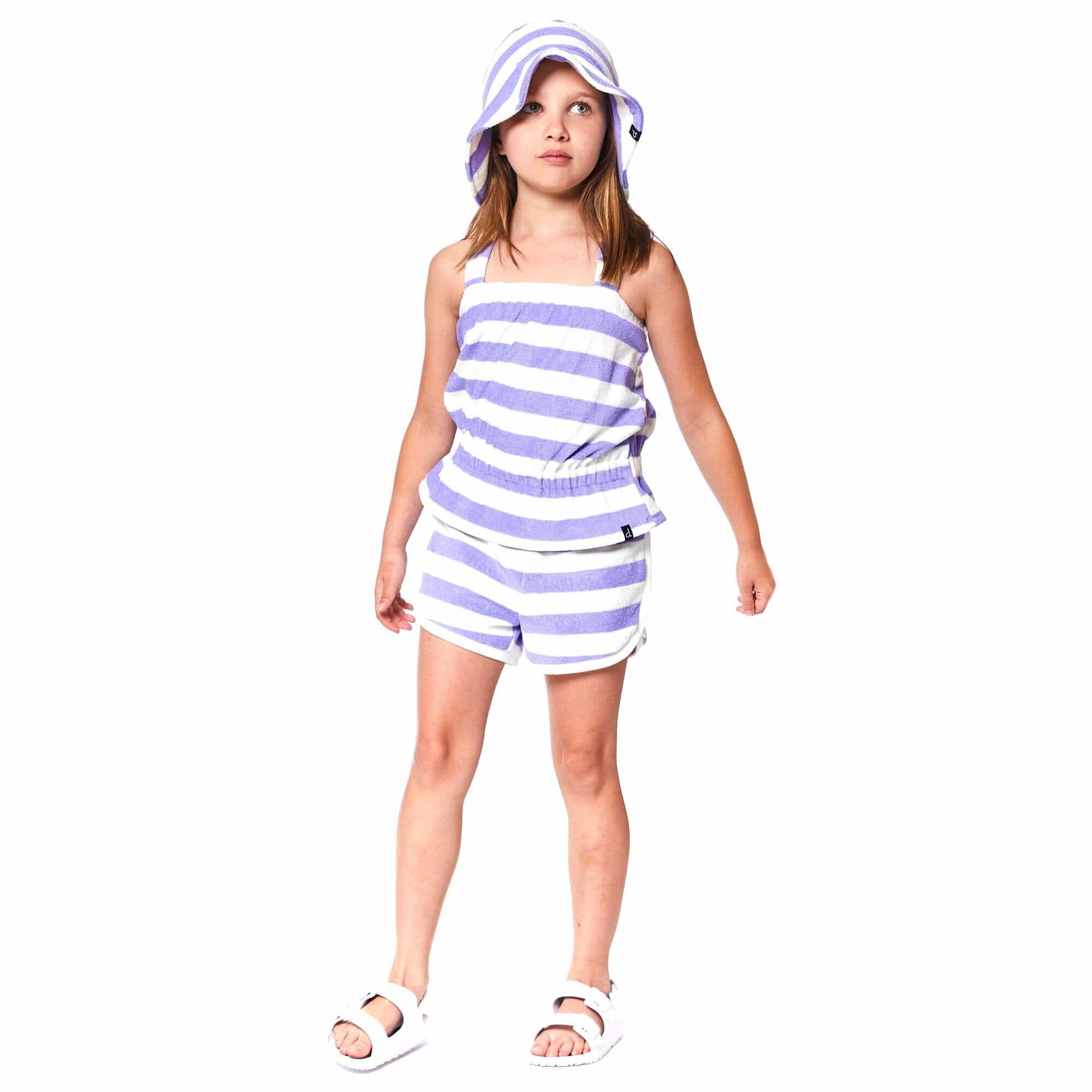 DEUX PAR DEUX Deux Par Deux Striped Short - Little Miss Muffin Children & Home