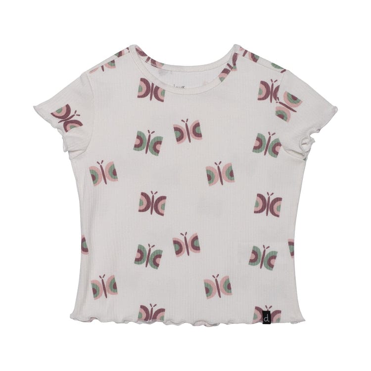 DEUX PAR DEUX Deux Par Deux Printed Short Sleeve Tee - Little Miss Muffin Children & Home