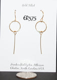 Ken's Handcrafted Jewelry Ken's Handcrafted Jewelry 14K Gold Circle Drop Spike Earrings - Little Miss Muffin Children & Home