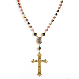 Virgins Saints & Angels Virgins Saints & Angels Venetian Cross Rosary - Little Miss Muffin Children & Home