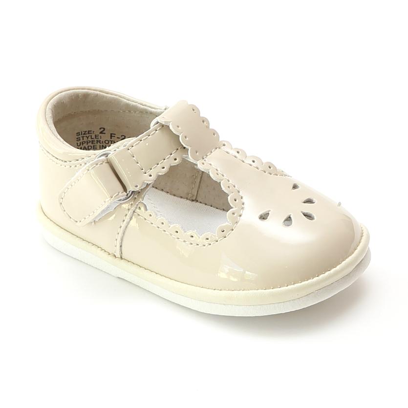 L'amour - L'Amour Baby Girls Scalloped T strap Mary Janes - Little Miss Muffin Children & Home