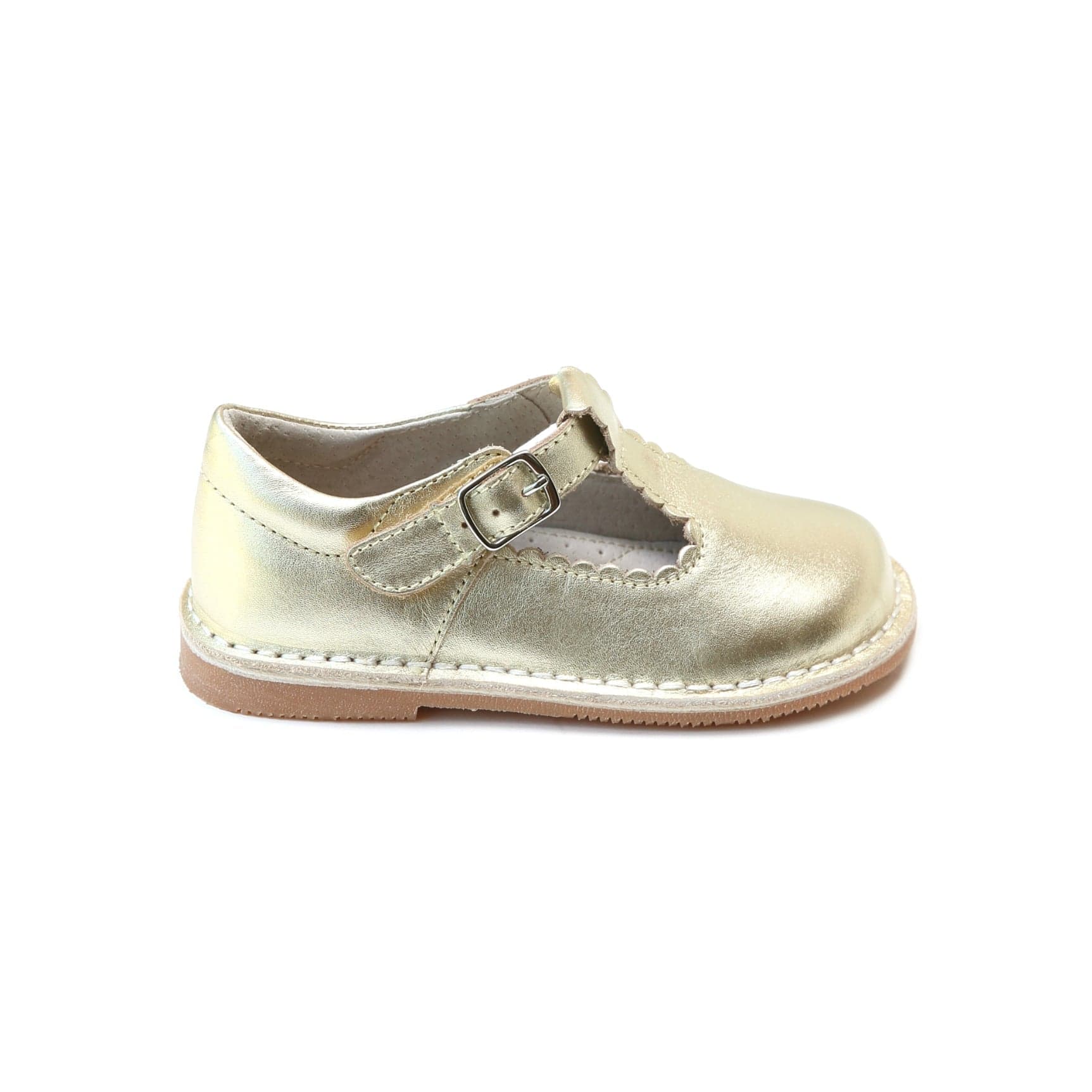 L'Amour Shoes L'Amour Selina Scalloped T-Strap - Little Miss Muffin Children & Home