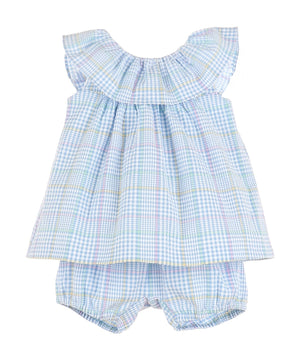 Casero Casero Girl's Pastel Plaid Swing Set - Little Miss Muffin Children & Home